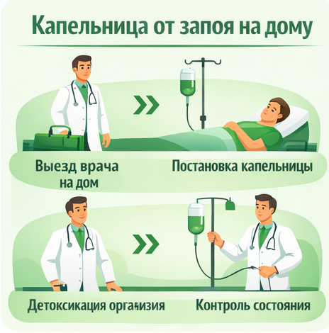 капельница от запоя в Югорске в клинике Санати